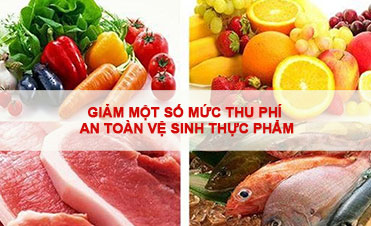 Giảm một số mức thu phí an toàn vệ sinh thực phẩm